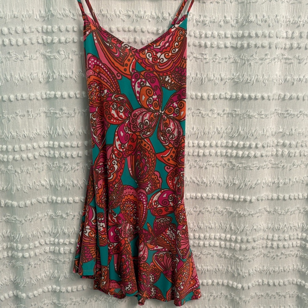 Trina Turk Multicolor Asymmetrical Dress